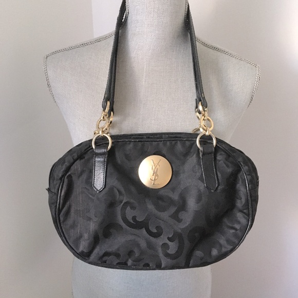Yves Saint Laurent Handbags - 💯 YSL Yves Saint Laurent black vintage damask bag